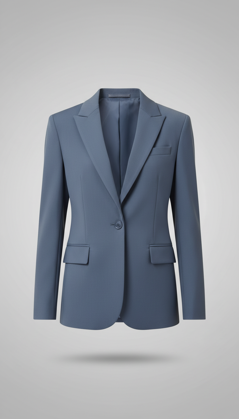Slate Blue Tailored Blazer