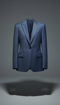 Tailored jacket in shadow blue