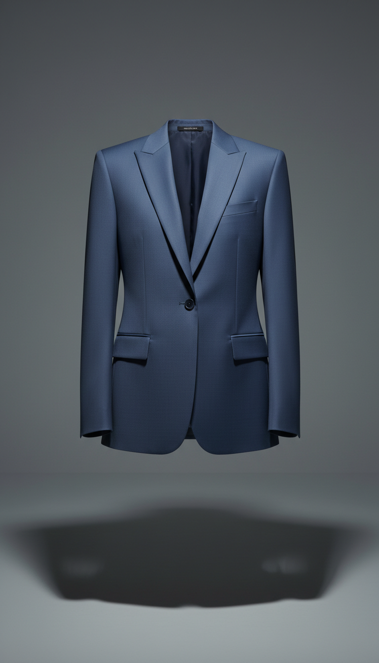 Tailored jacket in shadow blue